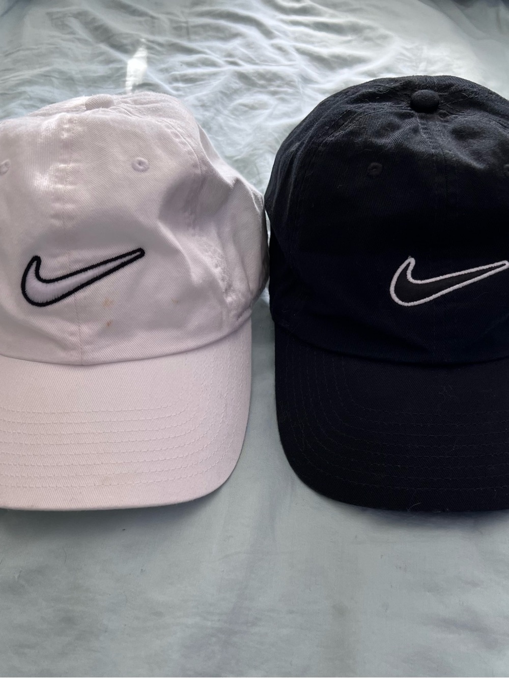 Nike Black and White Baseball Caps Hats